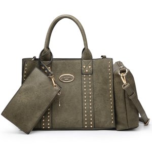 Dasein Women's 3-Piece Handbag Set, Faux Leather