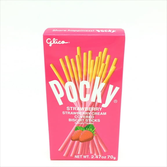 Glico Pocky Sticks, Strawberry Cream, 70 Gm