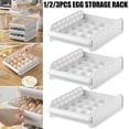 thumbnail image 2 of CAROOTU Kitchen Drawer Refrigerator Egg Fresh-Keeping Storage Box 20 Grid Egg Storage Rack Egg Box Holder, 2 of 7