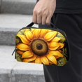 thumbnail image 2 of Sunflower Digital Travel Bag Cord Organizer Hard Drive Bags Waterproof Oxford Cloth Cord Storage Organizer Box 5.9x9.44x3.14 in Black Digital Electronic Accessories Organizer Bag, 2 of 6
