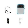 thumbnail image 1 of Mégaphone Sans Fil Portable Amplificateur de Voix Guide d'Enseignant Microphone Haut-Parleur 5W Support Carte TF Blue-tooth Disque U Lecteur MP3, Grand Couverture, 1 of 5