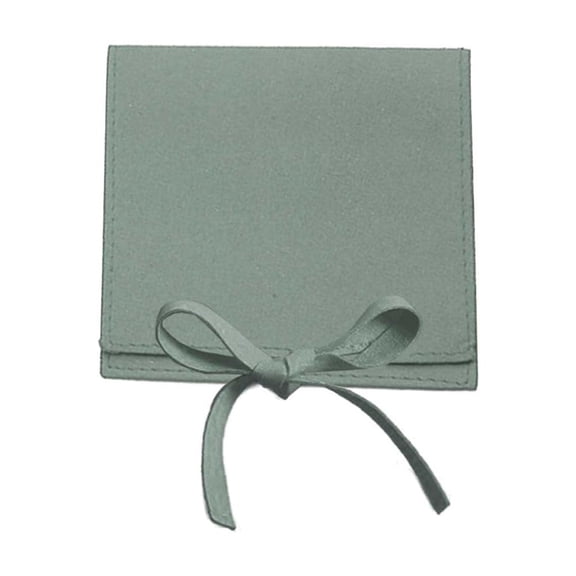 Jewelery Gift Bag Microfiber Jewellry Pouch with Ribbon Envelope Gift Packaging Organizer Bag for Earrings Necklace