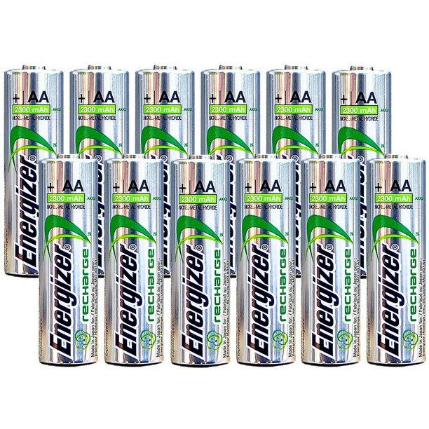 Energizer AA Rechargeable batteries NiMH 2300 mAh 1.2V NH15 12 Count