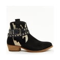 thumbnail image 2 of Shyanne Women's Bess Cow Print Western Booties Round Toe Black 8 M  US, 2 of 7
