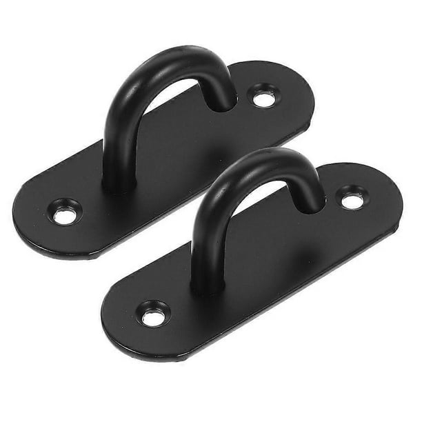 2Pcs Exercise Station Strap Anchor for Resistance Bands Ceiling Hanger Stainless Hanger Gym Hook