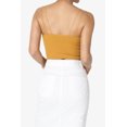 thumbnail image 2 of TheMogan Women's Solid Spaghetti Straps Ribbed Seamless Stretch Crop Cami Tank Top, 2 of 7