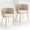 Beige, variant on MOONMISS Dining Chairs Set of 6 with Metal Legs for Kitchen Dinning Room,Navy Blue