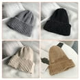 thumbnail image 6 of YIGZYCN Autumn Street Knitting Beanie Hat Women Chenille Velvet Solid Color Cap, 6 of 20