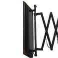 thumbnail image 4 of 18 Inch Wall Mounted Lamp, Extendable Accordion Arm, Iron, Antique Black, Saltoro Sherpi, 4 of 5