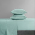 thumbnail image 3 of NY&C Home Lain 3-Piece Sheet Super Soft Stripe Embroidered Design, Twin XL, Blue, 3 of 5