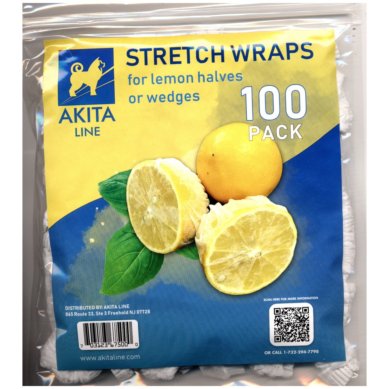 Lemon Wrap, Lemon Covers, Lemon Stretch Wraps, 100 Count