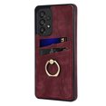 thumbnail image 4 of Nalacover for Samsung Galaxy A33 5G 6.4 inch Wallet Back Case,Luxury PU Leather Soft TPU Anti-Drop Shockproof Two Card Slots with Finger Ring Holder Kickstand Ultra Slim Phone Cover.Winered, 4 of 16