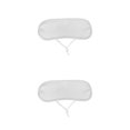 thumbnail image 2 of Baohd Machine Washable Castor Oil Pack Wrap for Easy Cleaning and Reuse White 33 x 11cm 2Set, 2 of 6