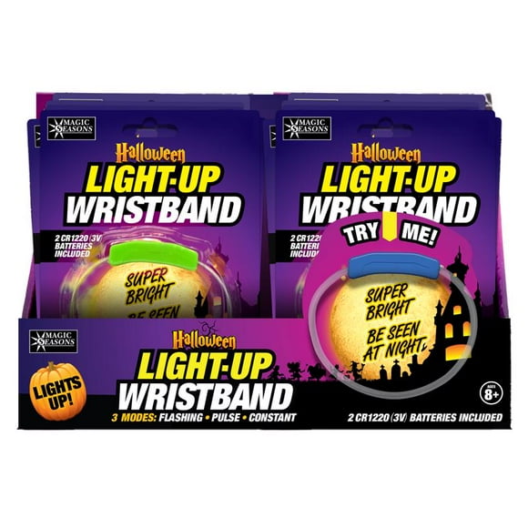 Pulsera iluminada Magic Seasons Fun Flash LED para Halloween