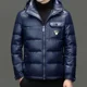 thumbnail image 4 of Chaqueta corta brillante con relleno de plumón de pato, ropa de diseñador para hombre, chaqueta informal para hombre, abrigo frío para invierno, chaqueta para hombre, 4 of 5