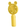 thumbnail image 2 of DOLITY Mini Ventilateur de Bureau Personnel avec Base pour Voyage Extérieur Multifonctionnel Réglable 3 Vitesses Petit Ventilateur Personnel Ventilateur de Table Jaune avec Oreilles de Chat, 2 of 9