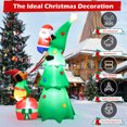 thumbnail image 6 of Lookfly 7.2FT Large Outdoor Inflatable Christmas Tree with Santa Claus and Dog,Built-in LED Lights,Fun Blow Up Xmas Decor Suitable for Yard,Garden,Lawn, 6 of 8