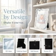 thumbnail image 2 of Unique Bargains Vintage Bowknot Metal Romantic Ribbon Accent Photo Frame Blue 4" x 6", 2 of 5