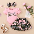 thumbnail image 4 of Maxcozy Baby Girl Camo 3pcs Summer Outfits Romper & Skirts & Headband Set 0-18M, 4 of 12