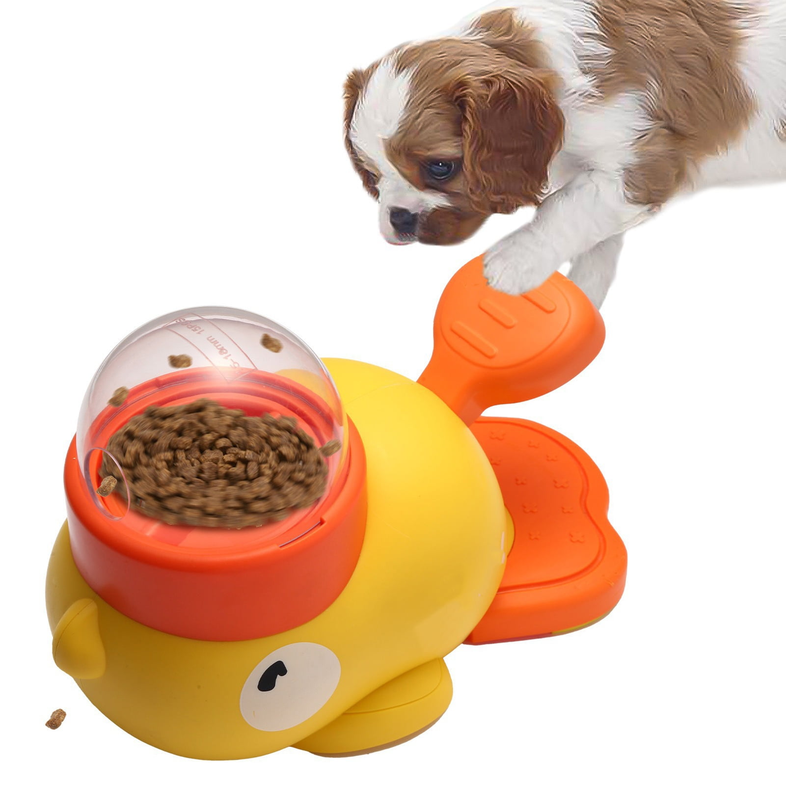 Dog Toy Dog Puzzle Feeder Treat Dispenser with Cartoon Duck Design for Mental Stimulation Pet Enrichment Slow Feeder Toy for Dogs Indoor Activity Game