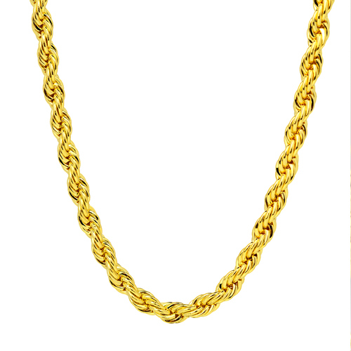 Chunky Yellow Gold Filled Rope Curb 