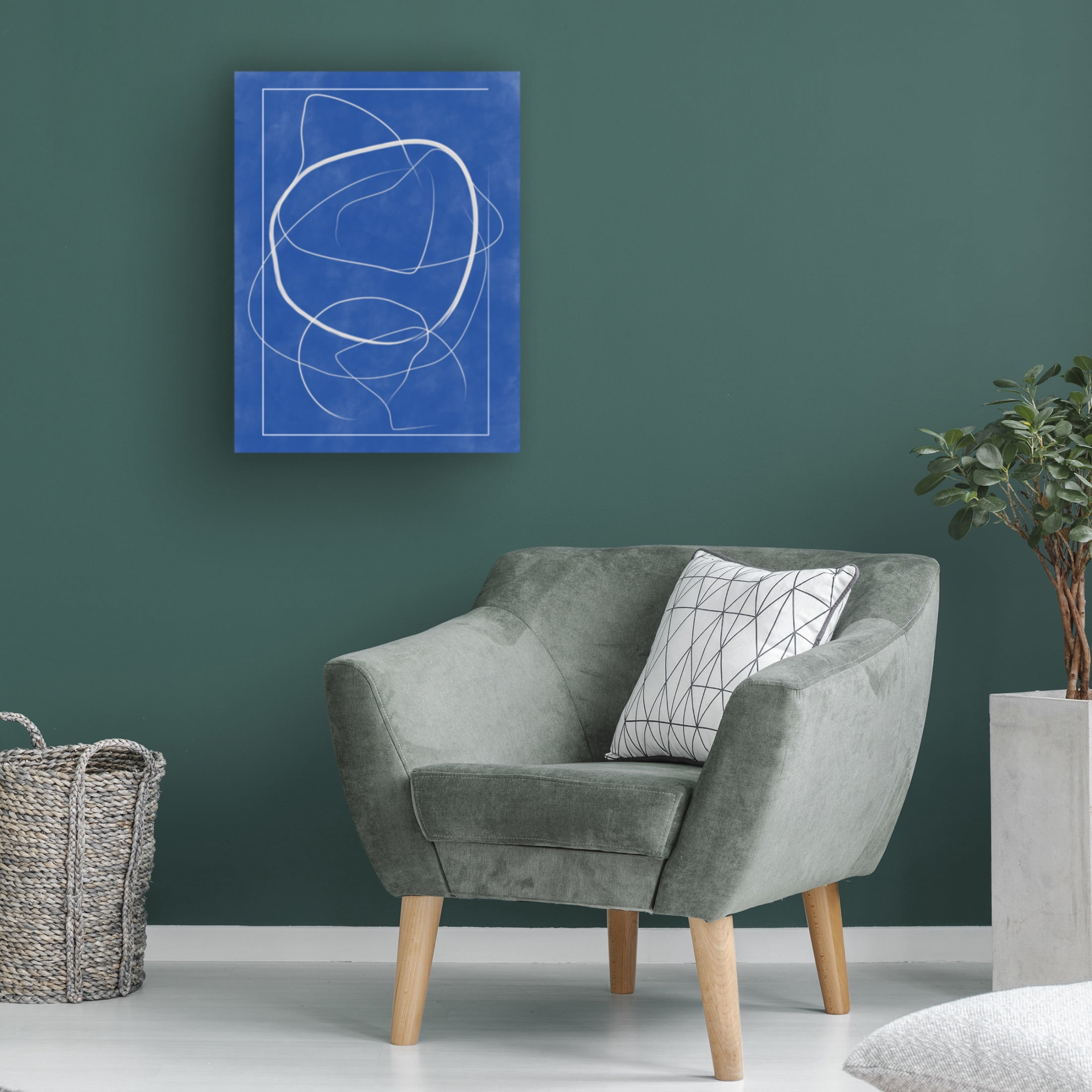 Trademark Fine Art Elena Ristova Indigo1 Canvas Wall Art