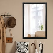 HomGarden 24x36Inch Rectangle Modern Wall Mirror Black Bathroom Vanity Mirror
