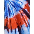 thumbnail image 4 of Panel de encaje Tie Dye Shoulder abierto más tamaño superior Rosegal  Camisetas tallas grandes, 4 of 5