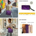 thumbnail image 2 of ZUXONGSY Halloween Bat Print Crossbody Handbag with Leather Wallet for Women Lady Multipurpose Bucket Bag Tote Purse Set Fashion Crossbody Hobo Bag with Wallet Set for Working, 2 of 4