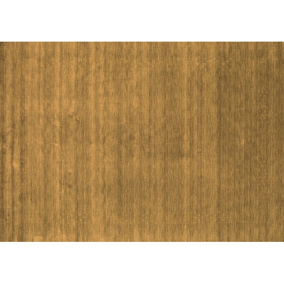 Ahgly Company Indoor Rectangle Abstract Orange Contemporary Area Rugs, 2' x 4'