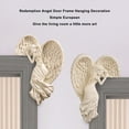 thumbnail image 4 of Resin Angel Door Frame Decoration, Elegant And Exquisite Design, Versatile Usage, European Style Charm With Awakening Angel Wing Frame Gift For Home Or Office Decor, 4 of 8