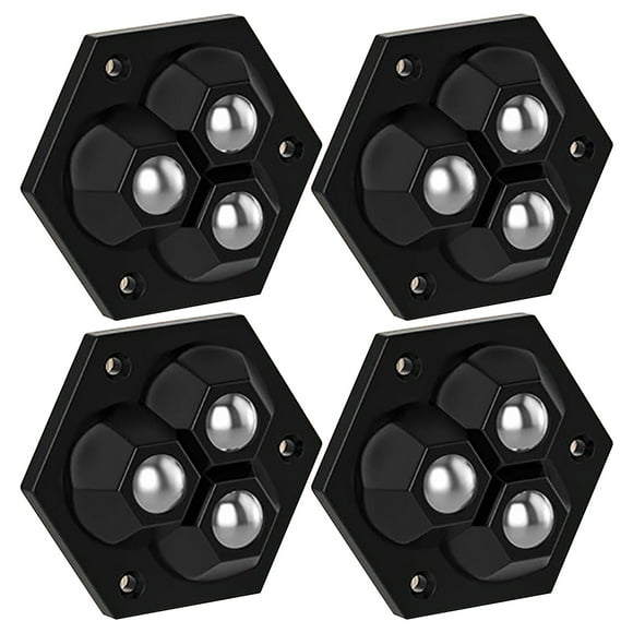 Ruedas Giratorias De 360 Grados Para Caja De Almacenamiento, Juego De 4 Ruedas Adhesivas Con Rodillos De Abs Para Un Deslizamiento Suave Y Protección Del Suelo, Fácil Instalación,Vsgery