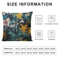 thumbnail image 5 of ARISTURING Throw Pillow Cover Retro Flowers Lily Silhouette Abstract Pattern Flowers Leaves Square Pillow Case Cushion Cover for Home Car Decorative, 5 of 5