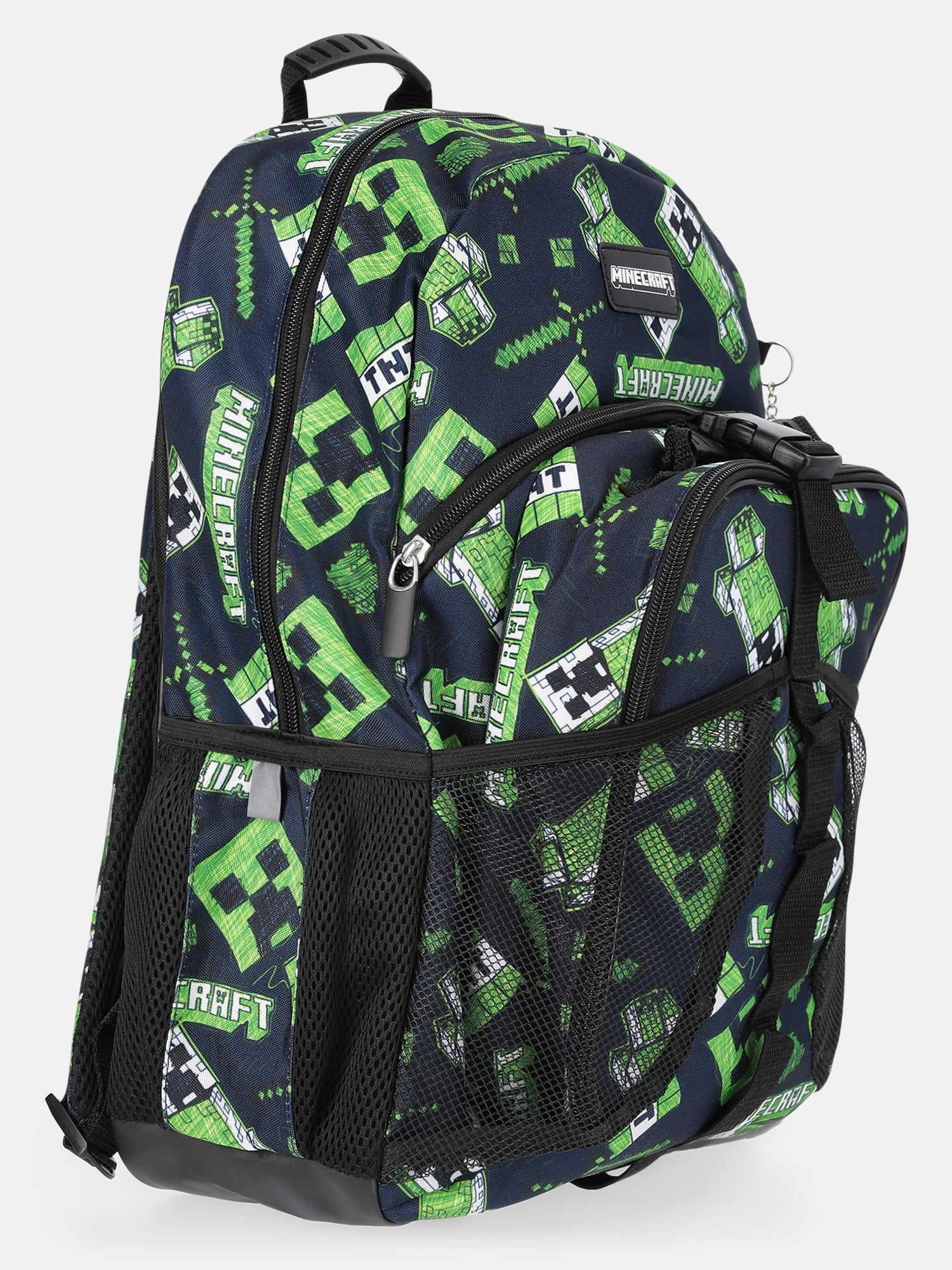Minecraft Boys 17" Modern Backpack Set, Black