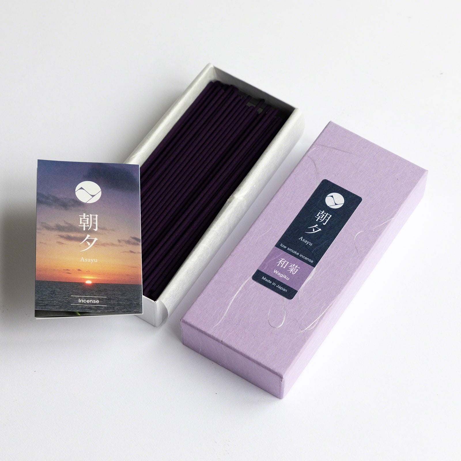 Asayu Japan Low Smoke Incense Sticks Japanese Chrysanthemum Made in Japan 1.41oz