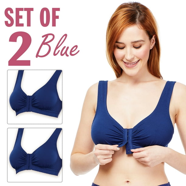 Fashiol Lace Non Padded Wire Free Full Coverage Everyday (B-Cup) Bra,  Assorted Colour (Pack 2) Size (30 Till 50) (B, 50)