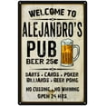 thumbnail image 1 of ALEJANDRO'S Pub Sign Vintage Man Cave12 x 18 Matte Finish Metal 112180028308, 1 of 1