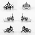 thumbnail image 3 of Stainless Steel Ring Men And Women Star Jewelry, 3 of 8
