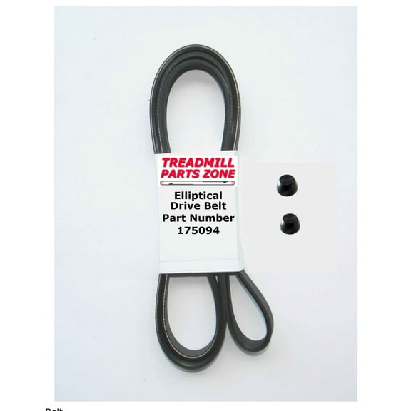 Treadmillpartszone Replacement Elliptical Pulley Drive Belt with Axle Caps Part Number 175094