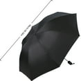 thumbnail image 3 of BotaniNest Manual Opening And Closing Black Compact Travel Windproof Reinforced Canopies Protective Sunshades Daily Commuting For And, 3 of 5
