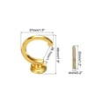 thumbnail image 2 of Uxcell Curtain Holdback Wall Mounted Curtain Tiebacks Screw Hooks Hanger Holder Gold 2 Pack, 2 of 6