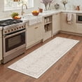 thumbnail image 2 of KUETH 2x3 Machine Washable Flat Pile Accent Rug with Rubber Backing, Vintage Persian Beige Carpet Area Rug for Entryway Bedroom and Kitchen, 2 of 6