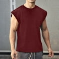 thumbnail image 2 of BinBiL Men's Fitness T-Shirt Vest Fashion Expanded Shoulder O-Neck Sports Casual Sleeveless Muscle Tees Shirts Tank Tops, 2 of 5