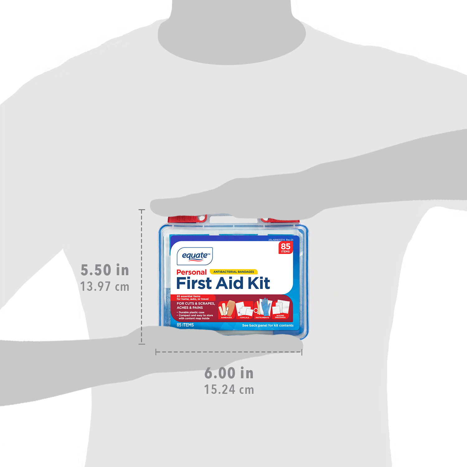 Equate On-The-Go First Aid Kit, 85 Pieces photo 7