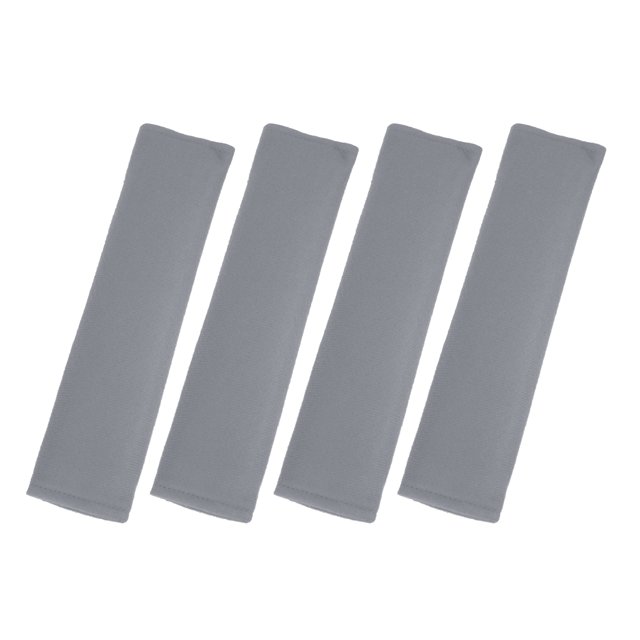 Unique Bargains 4pcs Universal Seat Belt Cover Shoulder Pad Strap Protector for Car Gray