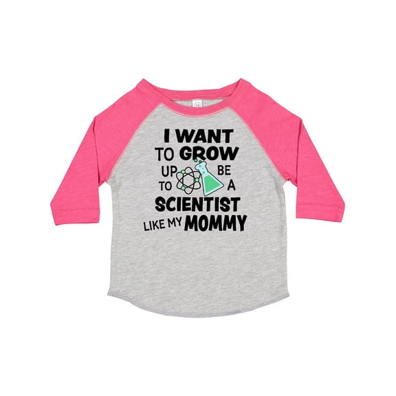 Inktastic I Want To Grow up To Be a Scientist Like My Mommy Boys or Girls Toddler T-Shirt