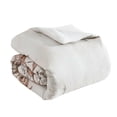 thumbnail image 4 of Benjara Jenya 5pc Queen Size Comforter Set with Shams- Floral Print White, 4 of 8