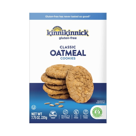 Kinnikinnick, Gluten Free Classic Oatmeal Cookies 7.75 oz