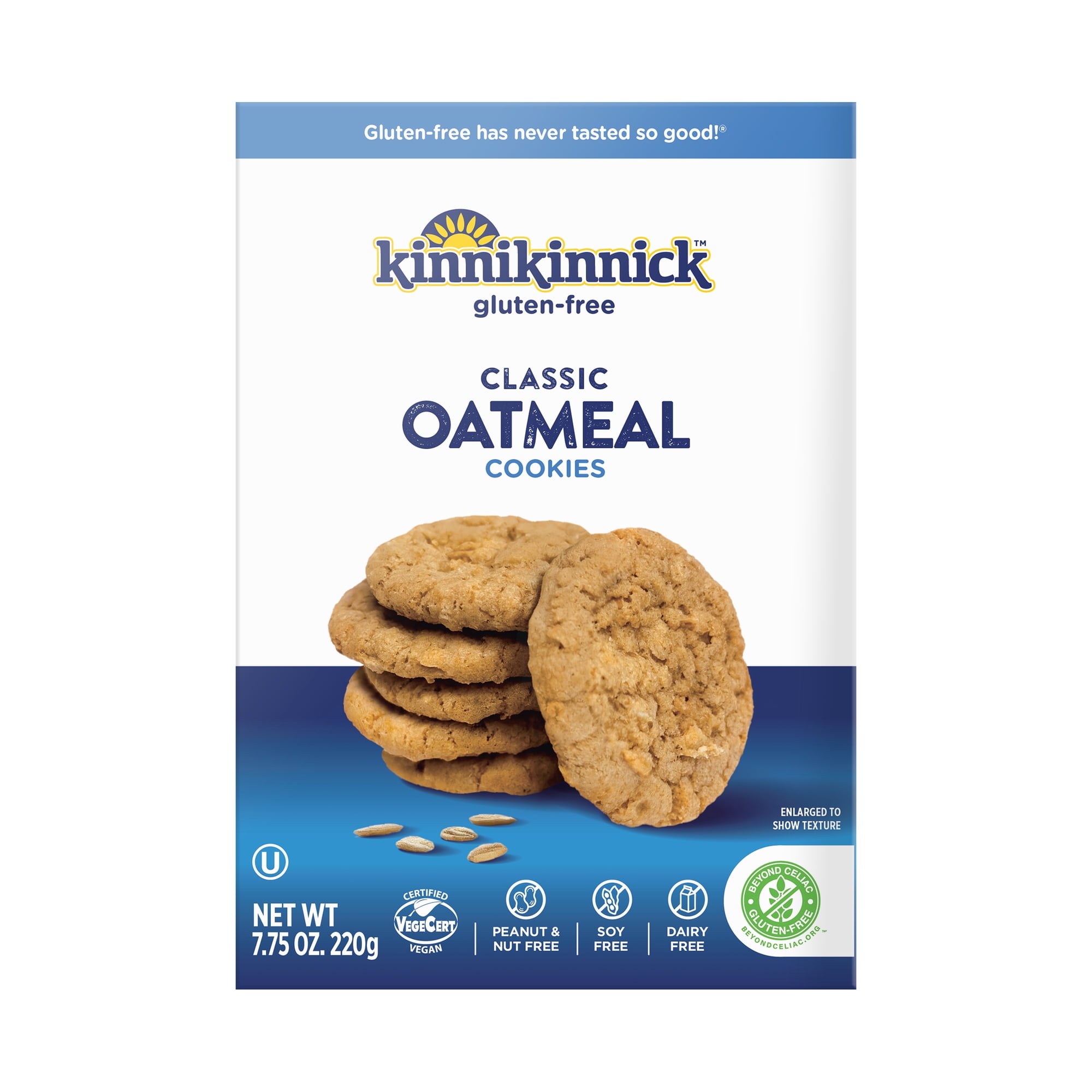 Kinnikinnick Gluten-Free Classic Oatmeal Cookies 7.75 oz