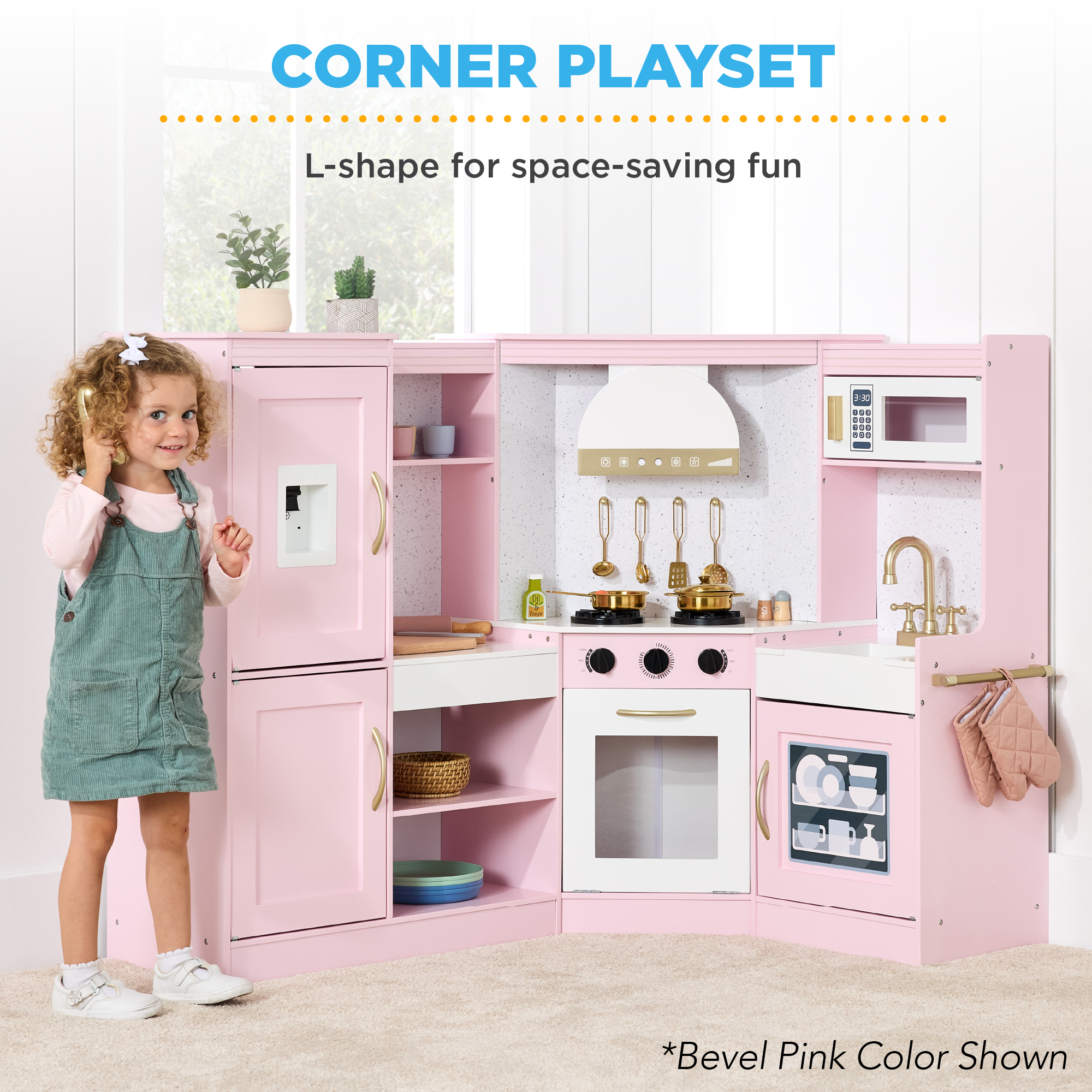 Best Choice Products Pretend Play Corner Kitchen with Lights & Sounds photo 2